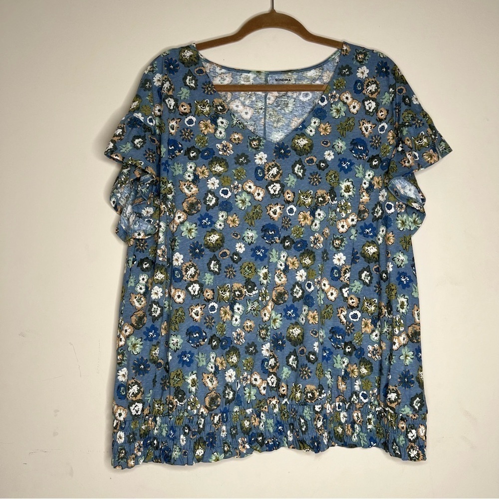 SONOMA Plus Size Floral Blouse